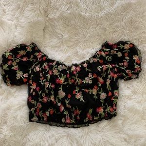 Floral crop top